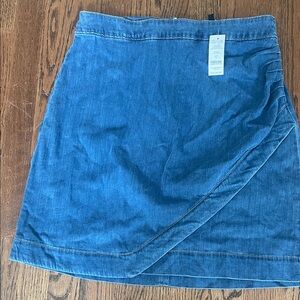 White House black market chambray Denim Blue Women's Skirt sz 8 nwt